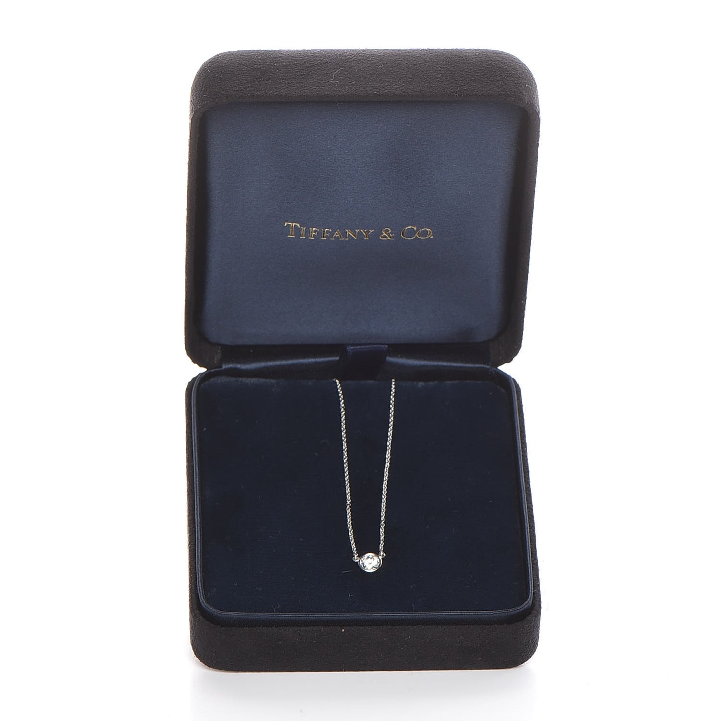 Platinum Diamond .35ct Elsa Peretti Diamonds by the Yard Pendant Necklace