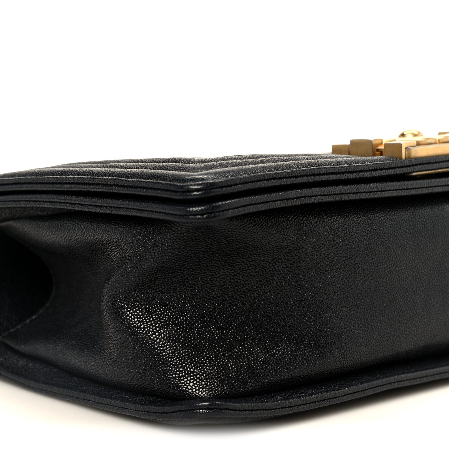Chanel Caviar Quilted Medium Boy Flap Navy 9 of 10