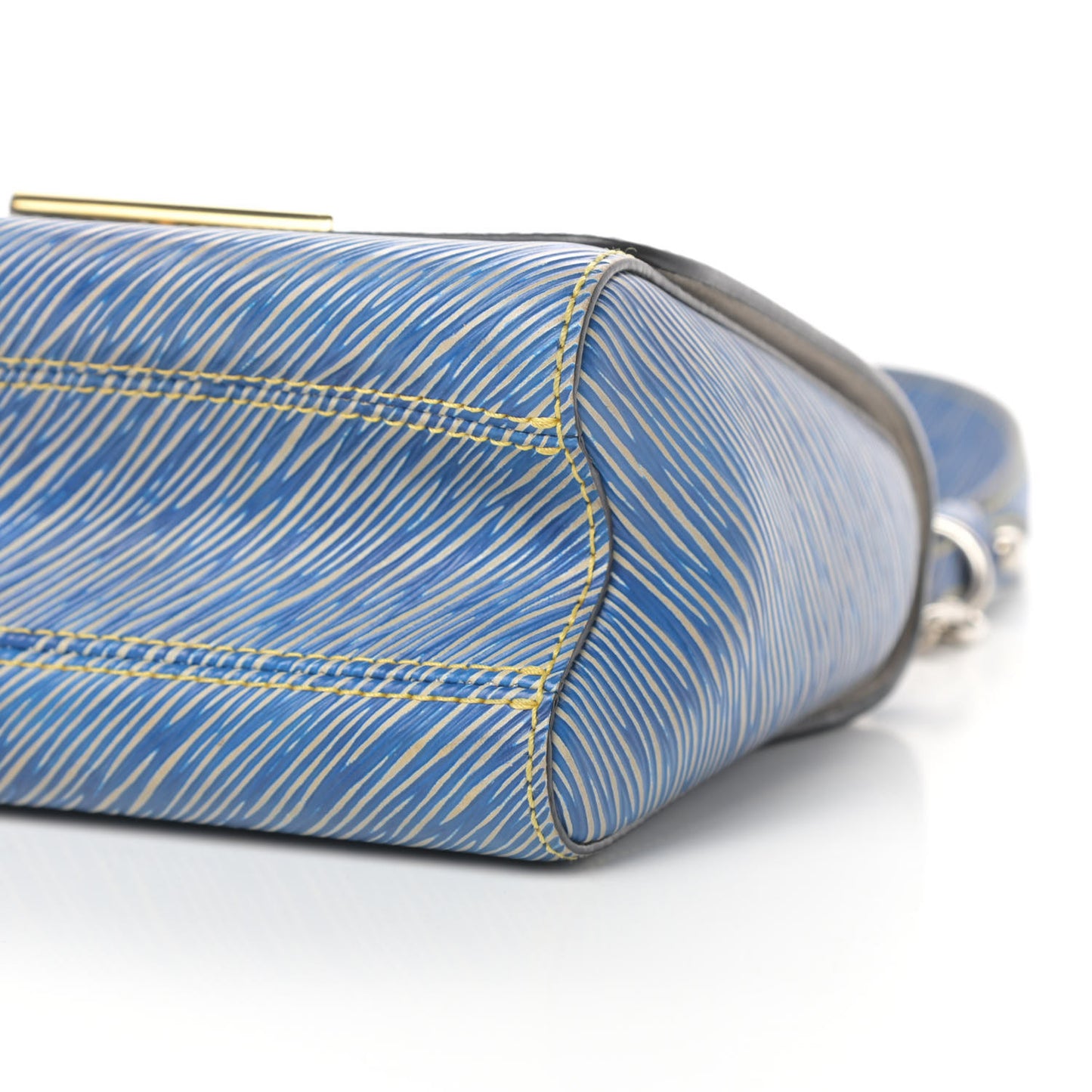 Epi Twist Shoulder Bag PM Denim Light