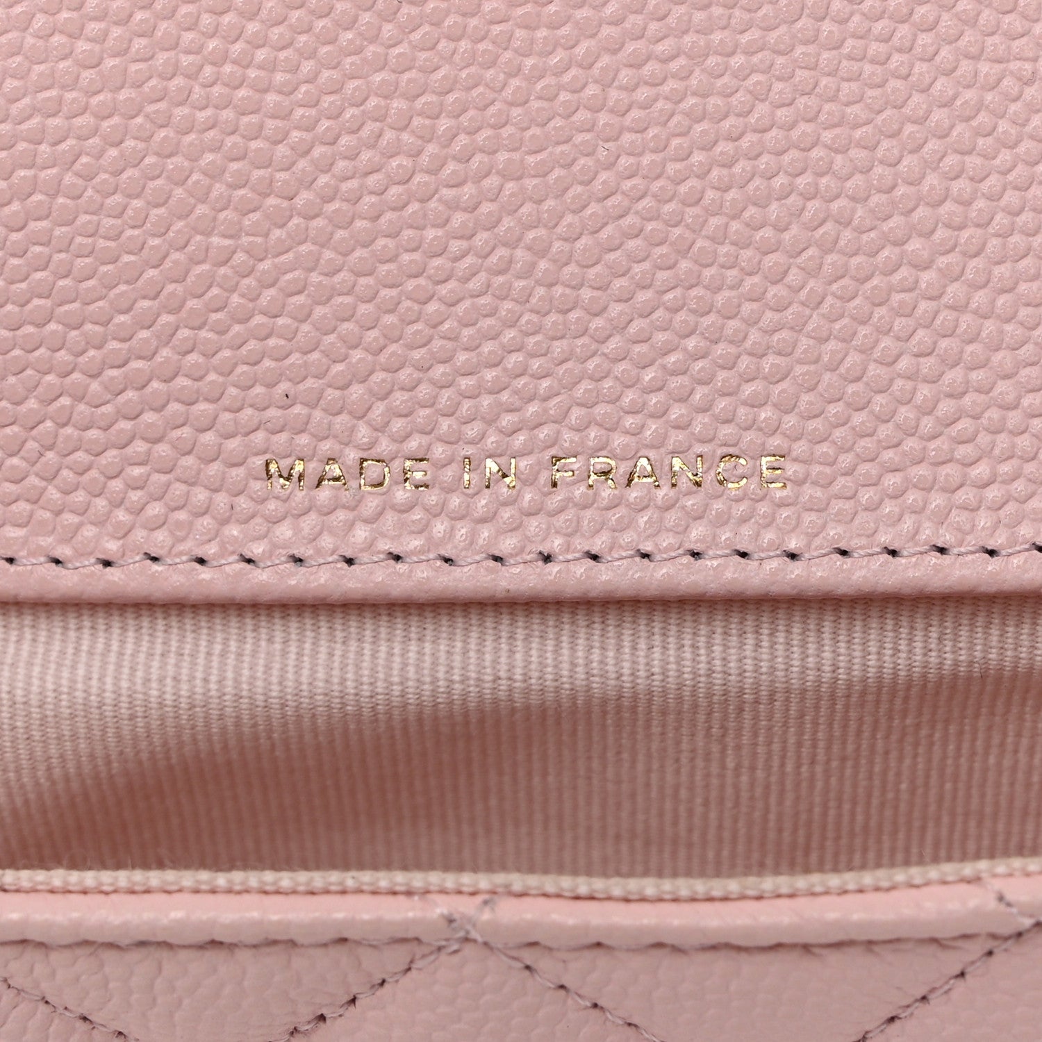 Chanel Caviar Quilted Glasses Case with Chain Light Pink 7 of 8
