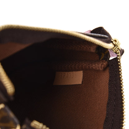 Louis Vuitton Monogram 2016 Christmas Animation Mini Pochette Accessories Rose Ballerine 7 of 8