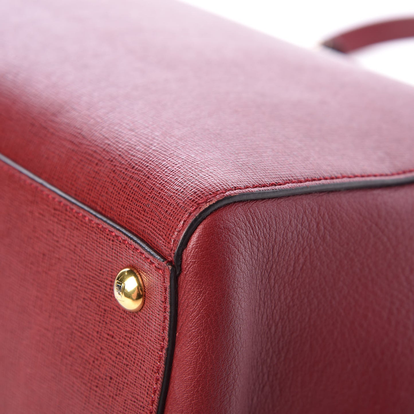 Vitello Elite Regular 2Jours Tote Rosso Scuro Ciliegia