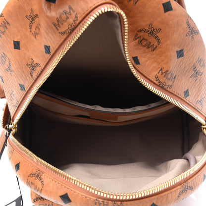MCM Visetos Small Side Stud Stark Backpack Cognac 3 of 3