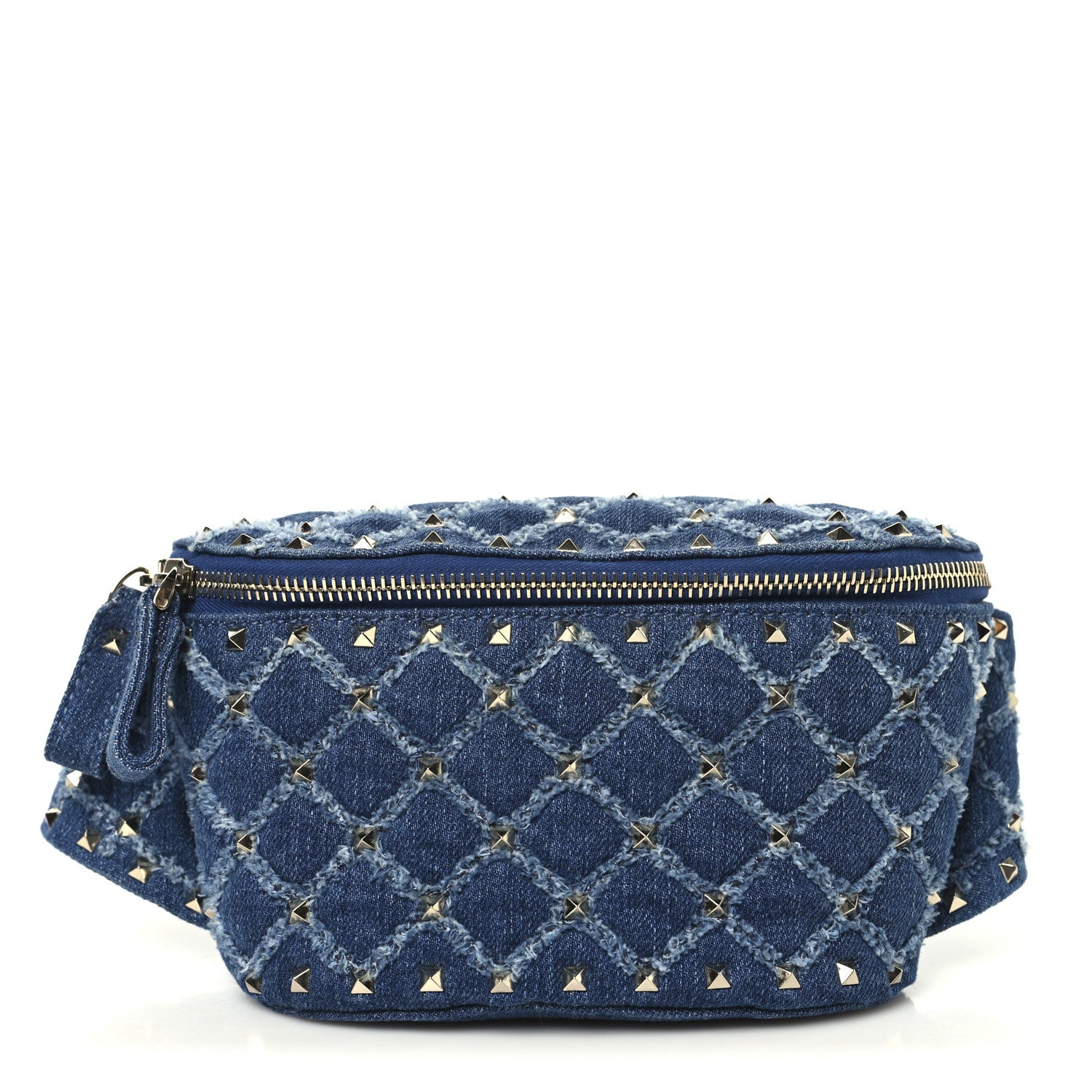 Valentino Garavani Denim Rockstud Spike Belt Bag 95 Denim 1 of 9