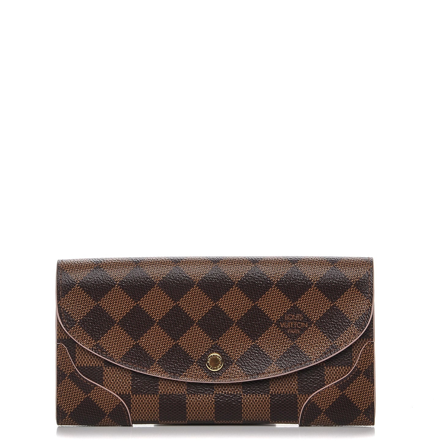 Damier Ebene Caissa Wallet Rose Ballerine
