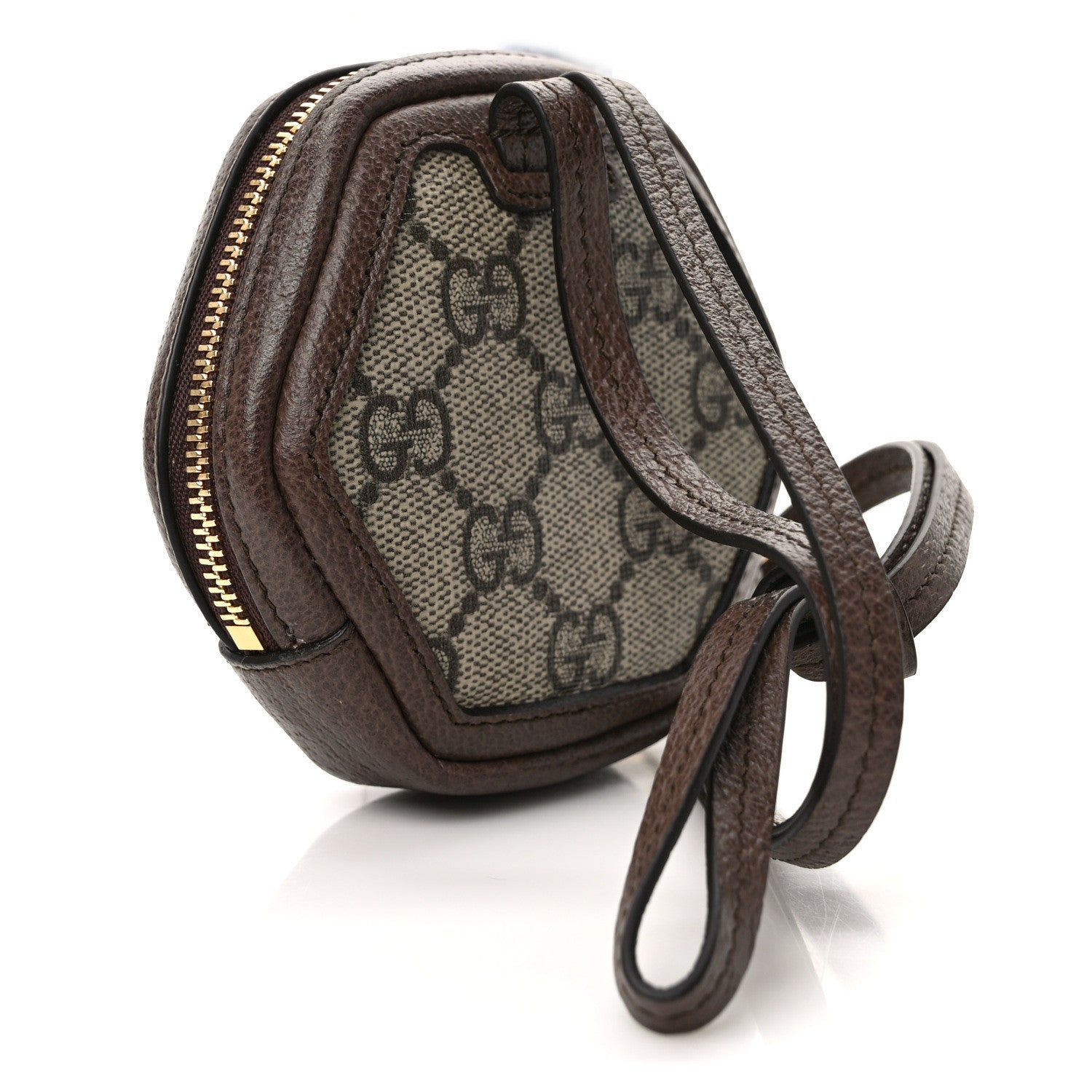 Gucci GG Supreme Monogram Web Ophidia Wrist Pouch Beige New Acero 3 of 9