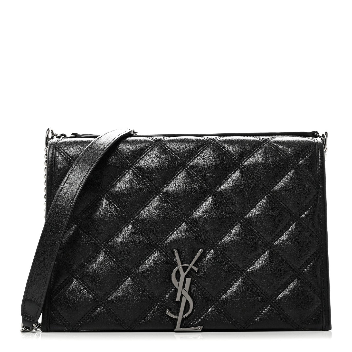 Lambskin Quilted Mini Becky Chain Bag Black