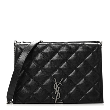 Saint Laurent Lambskin Quilted Mini Becky Chain Bag Black 1 of 10