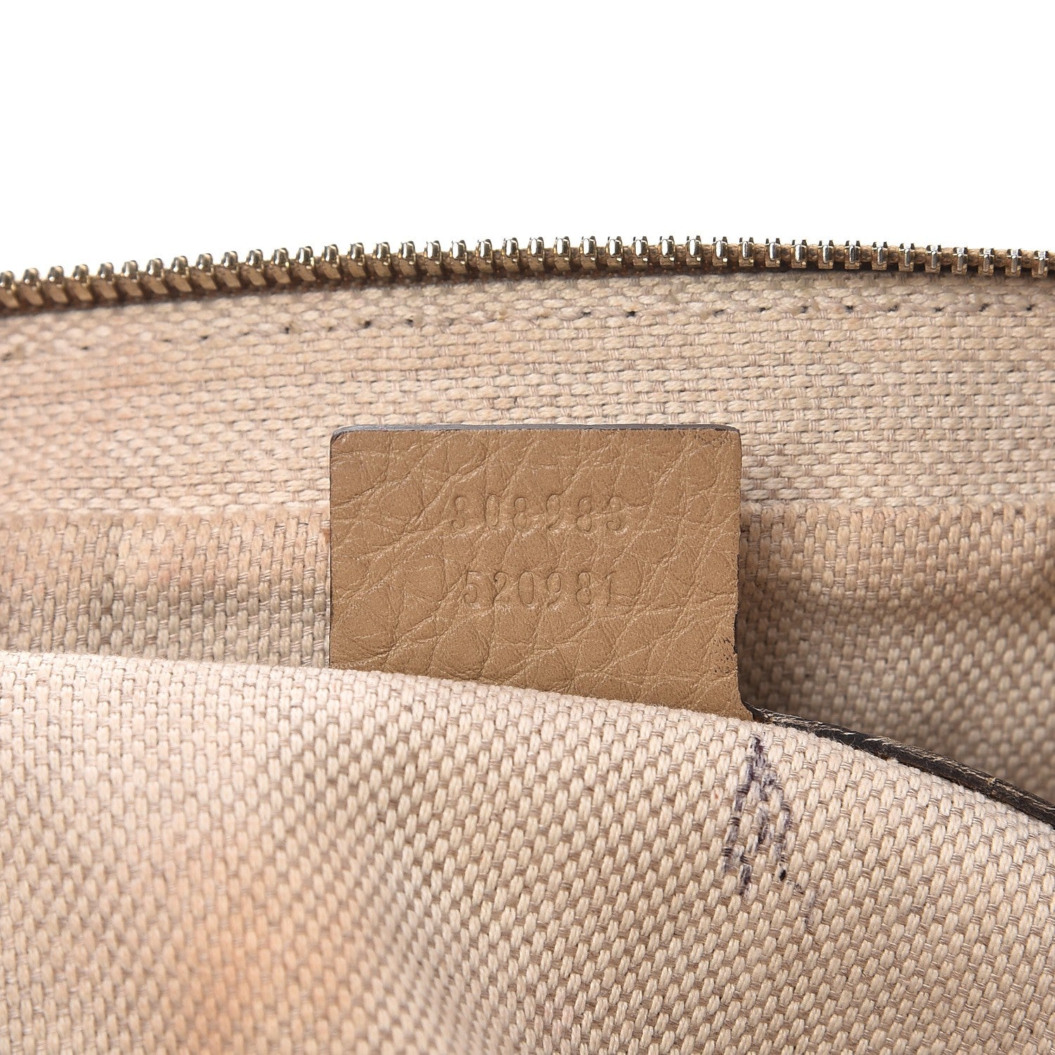 Gucci Pebbled Calfskin Small Soho Bowler Camelia 8 of 15