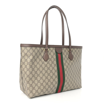Gucci GG Supreme Monogram Medium Ophidia Shopping Tote Brown 3 of 9