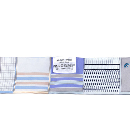 Hermes Silk Couvertures Nouvelles Twilly Ciel Marine Sable 2 of 4