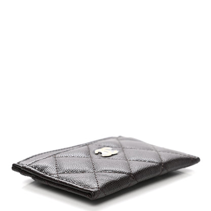 Chanel Caviar Quilted Card Holder Dark Brown 4 of 9