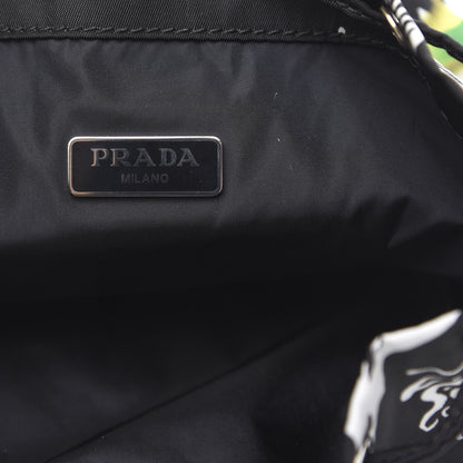 Prada Saffiano Tessuto Nylon Sirene Bucket Wristlet Mango 6 of 9