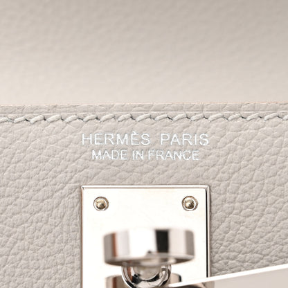 Hermes Evercolor Kelly Danse II Belt Bag Gris Perle 6 of 11