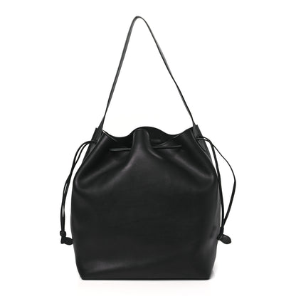 The Row Saddle Calfskin Belvedere Bucket Bag Black 1 of 8