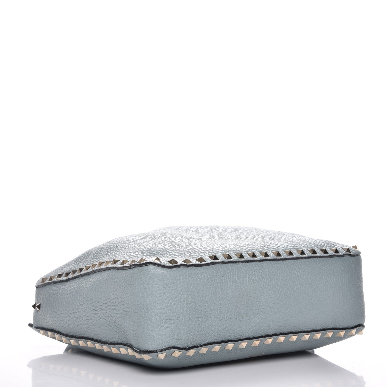 Valentino Garavani Pebbled Calfskin Small Rockstud Flip-Lock Messenger Bag Nube 4 of 7
