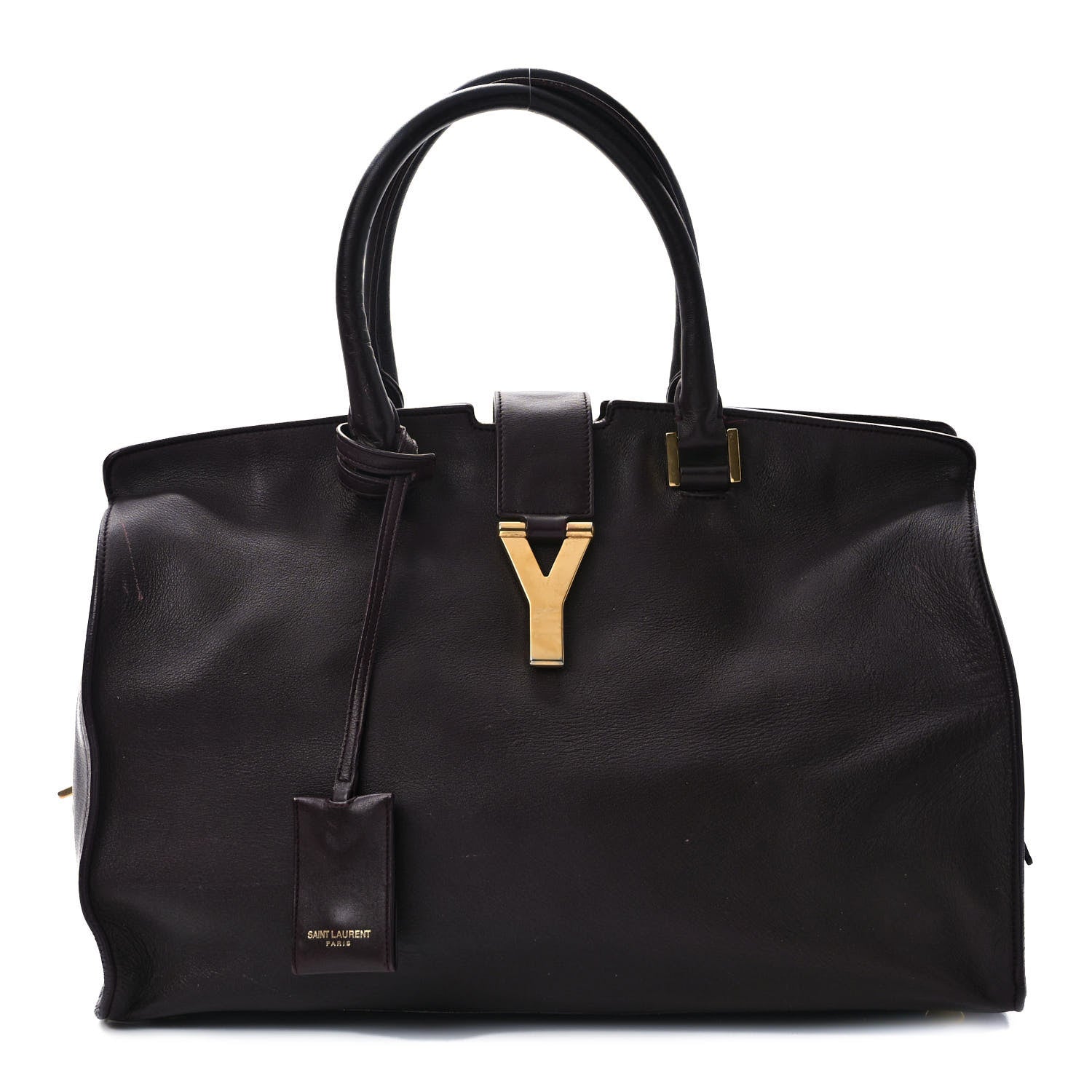 Saint Laurent Calfskin Medium Classic Y Cabas Bordeaux 1 of 13