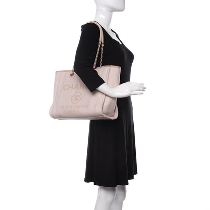 Chanel Mixed Fibers Small Deauville Tote Beige 2 of 10