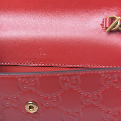 Gucci Guccissima Mini Cherry Chain Bag Hibiscus Red 6 of 9