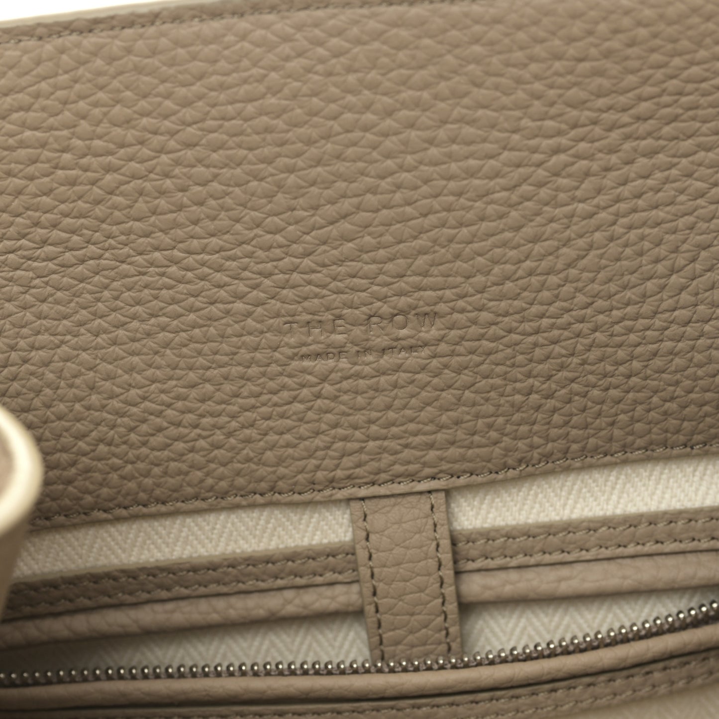Matte Grained Calfskin Soft Margaux 12 Dark Taupe