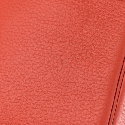 Hermes Taurillon Clemence Verso Lindy 30 Rouge Pivoine Rose Jaipur 17 of 17