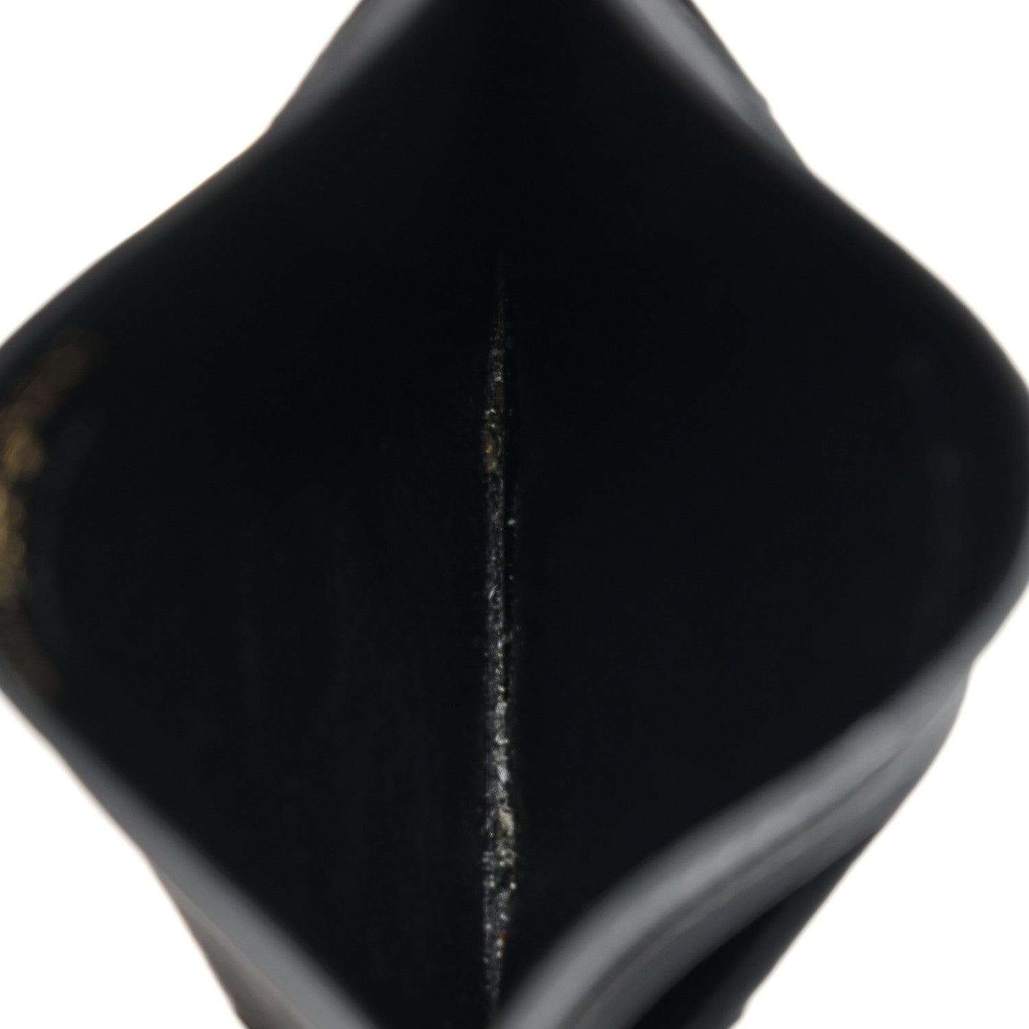 Saint Laurent Grain De Poudre Matelasse Chevron Monogram Credit Card Case Black 5 of 8