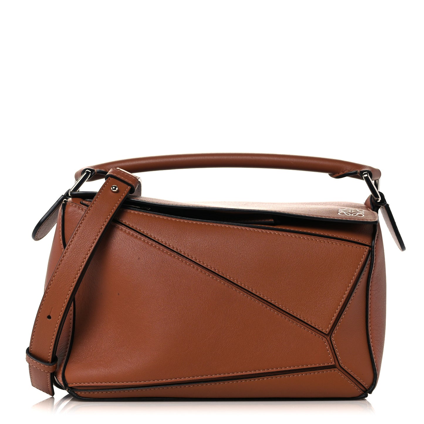 Calfskin Small Puzzle Bag Tan