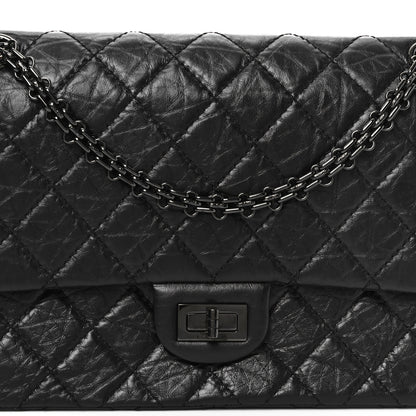 Chanel Aged Calfskin Quilted 2.55 Reissue 226 Flap So Black 8 of 11