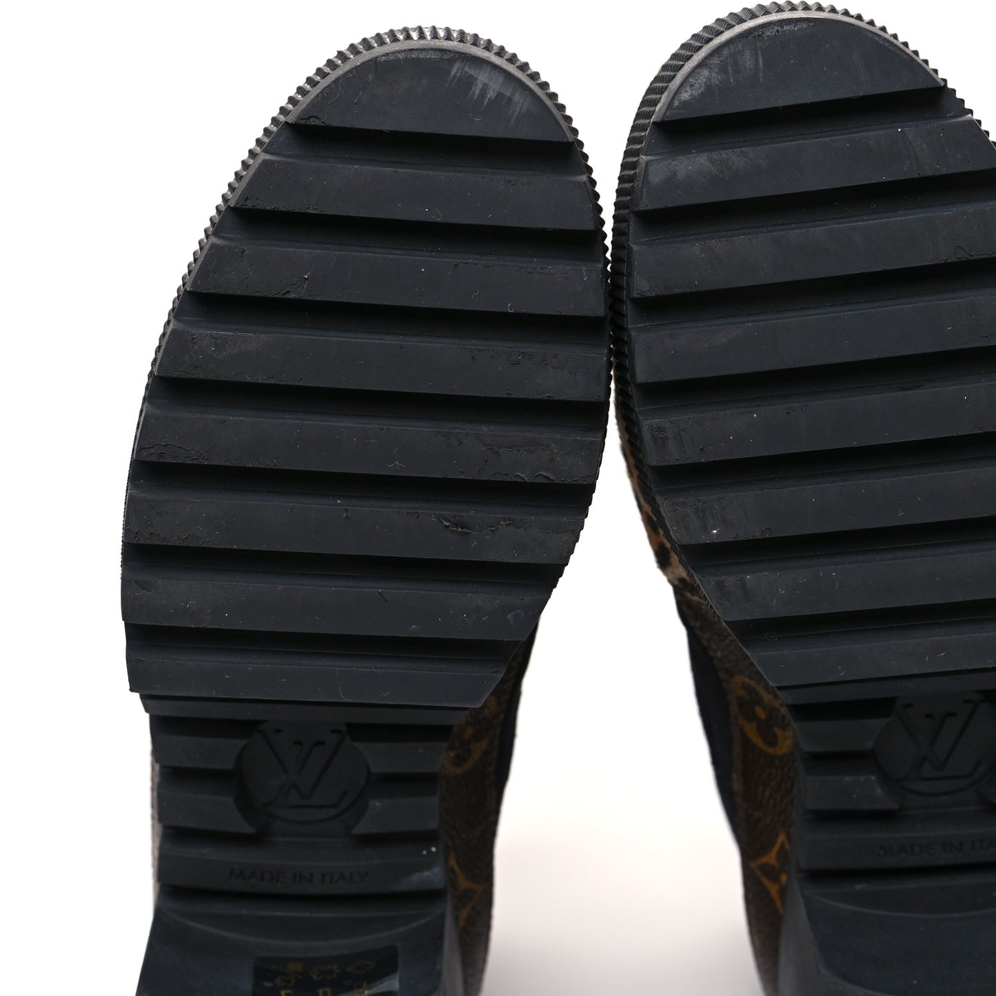 Suede Calfskin Monogram Laureate Platform Desert Boots 40 Black
