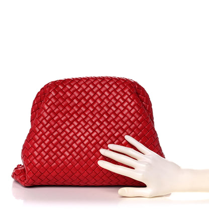 Bottega Veneta Nappa Intrecciato Padded Clutch Red 2 of 8