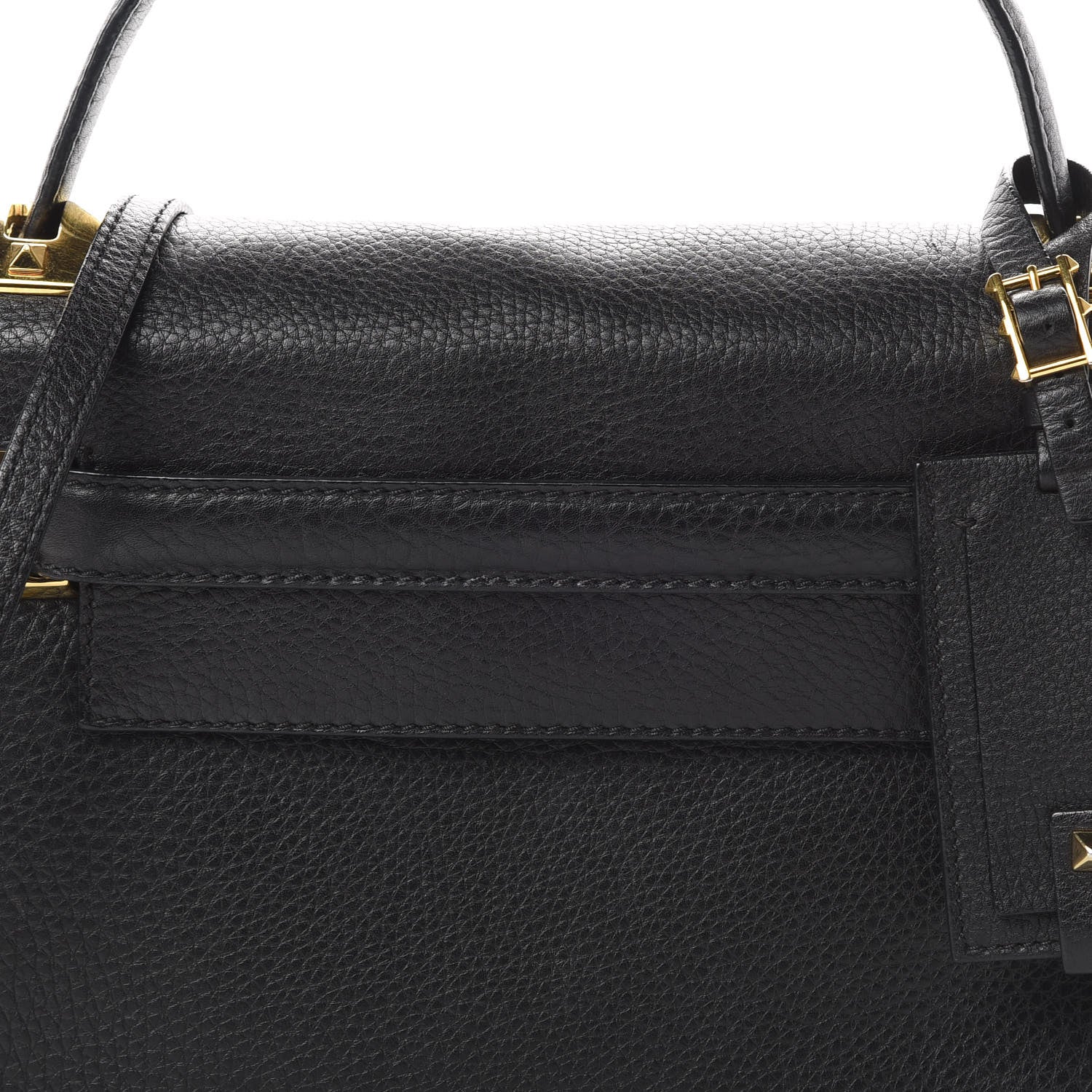 Valentino Garavani Grainy Calfskin Small My Rockstud Frame Bag Black 7 of 14