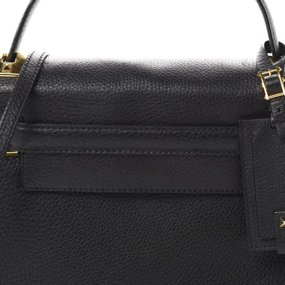 Valentino Garavani Grainy Calfskin Small My Rockstud Frame Bag Black 7 of 14