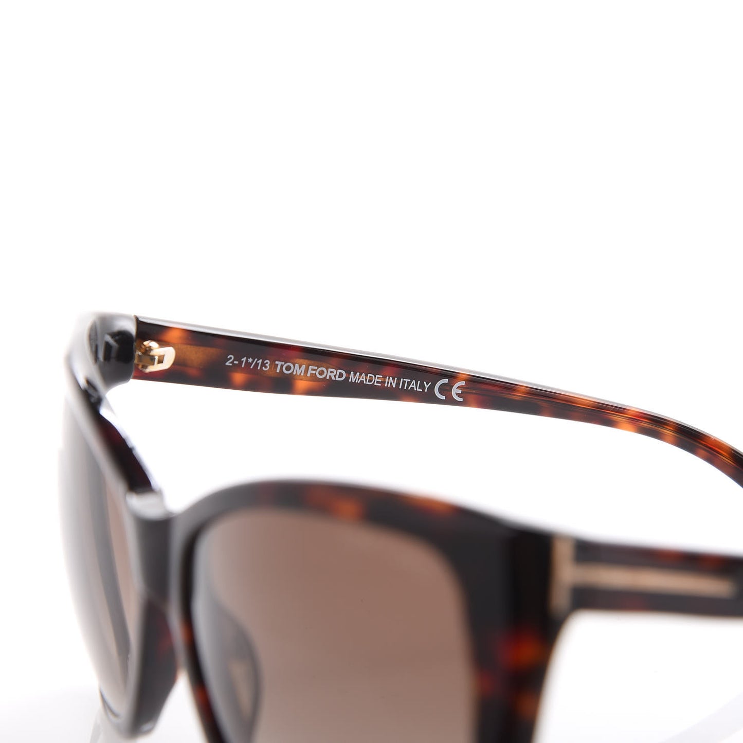 Carli Oversize Square Cateye Sunglasses TF295 Havana Brown