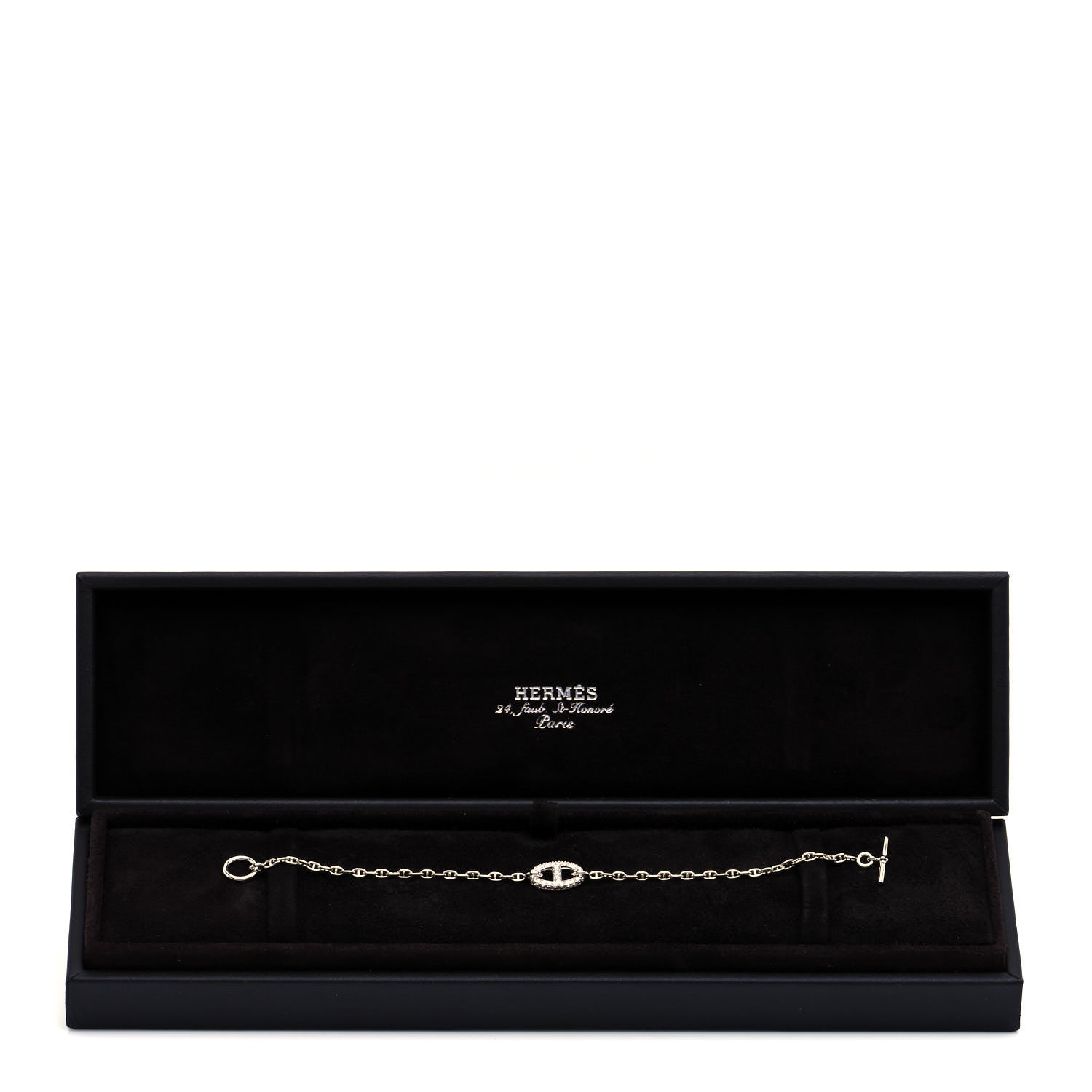 Hermes 18K White Gold Diamond Farandole Bracelet SH 5 of 5