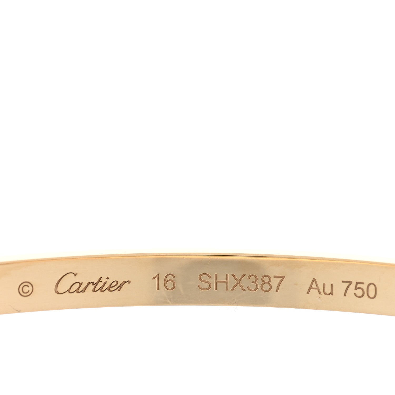 Cartier 18K Yellow Gold Small LOVE Bracelet 16 3 of 7
