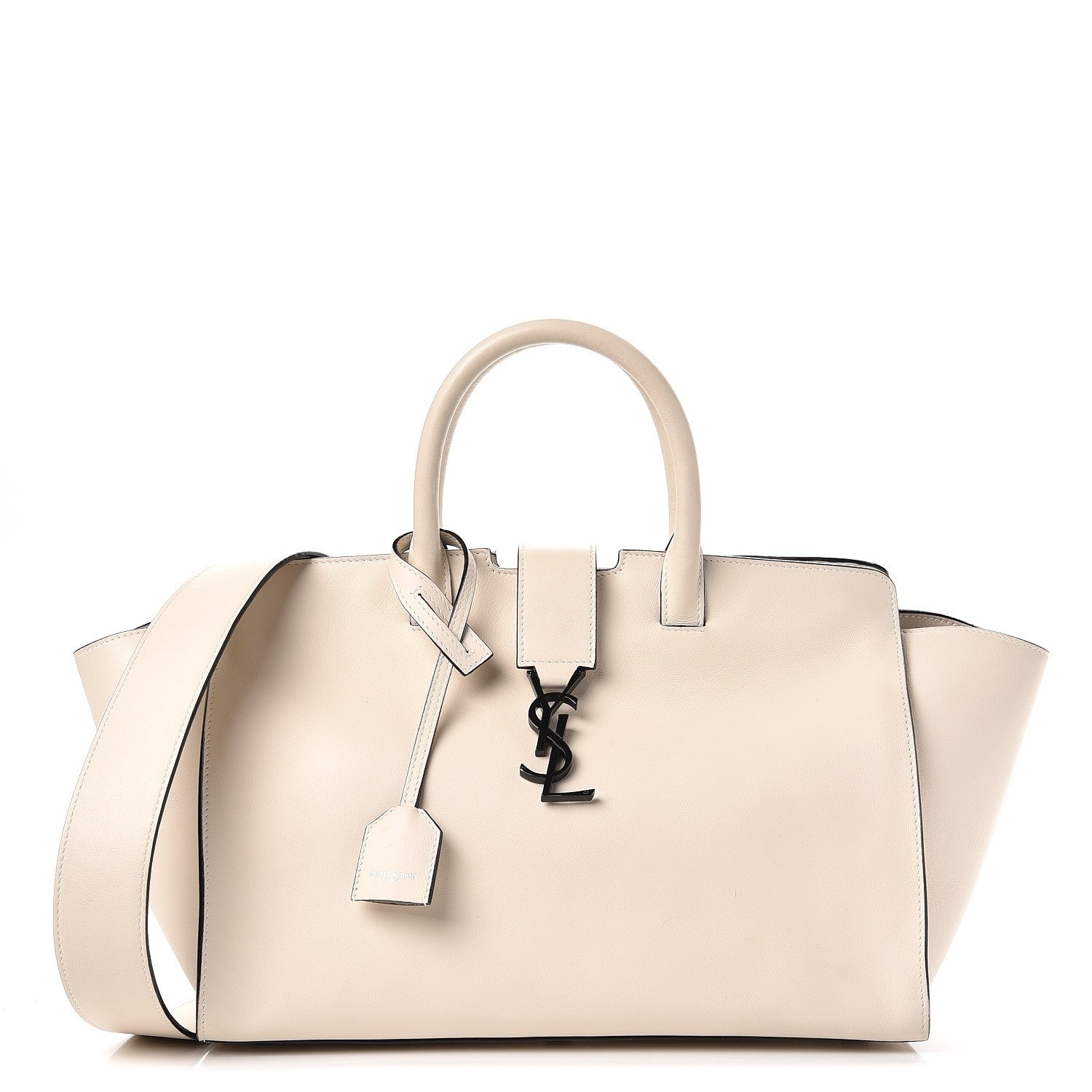 Saint Laurent Calfskin Small Monogram Downtown Cabas Porcellana 1 of 11