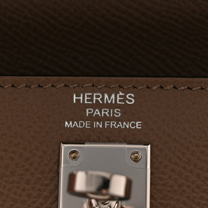 Hermes Epsom Tri-Color Kelly Sellier 25 Etoupe Alezan Biscuit 6 of 11