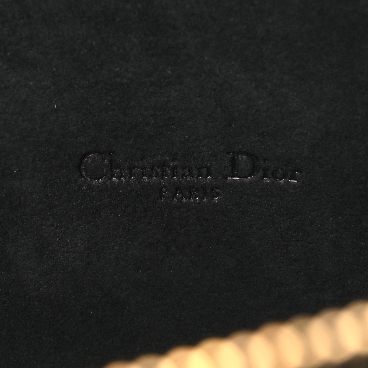 Christian Dior Grained Calfskin Caro Double Pouch Black 6 of 11