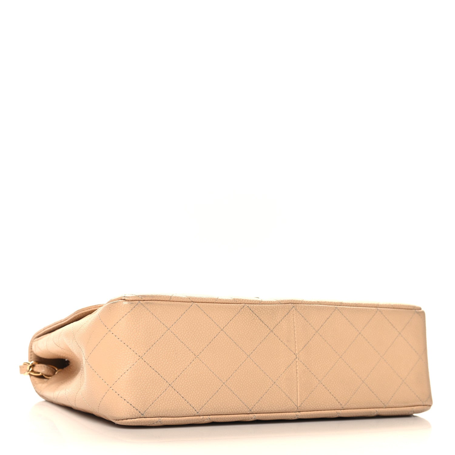 Chanel Caviar Quilted Jumbo Single Flap Beige Clair 4 of 14