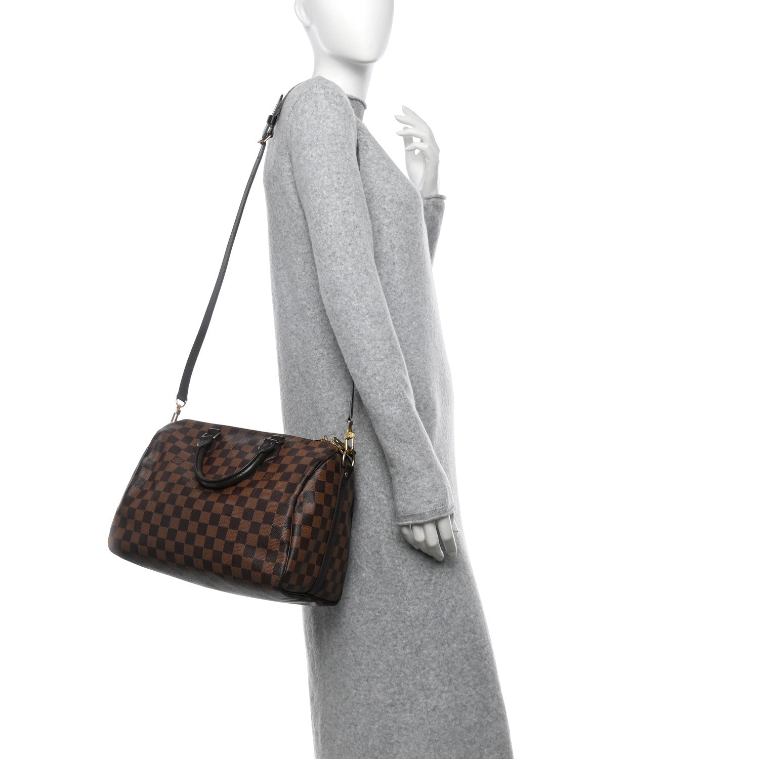 Louis Vuitton Damier Ebene Speedy Bandouliere 30 2 of 12