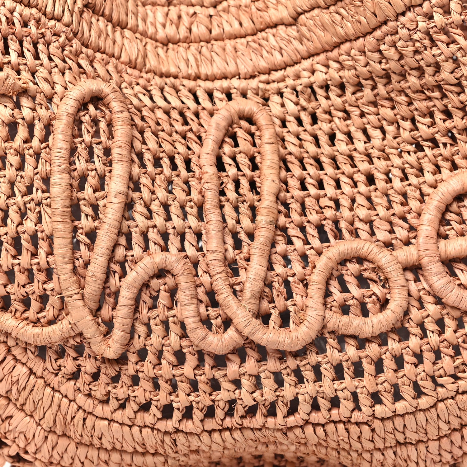 Chloe Raffia Calfskin Summer Banana Hobo Summery Beige 7 of 9