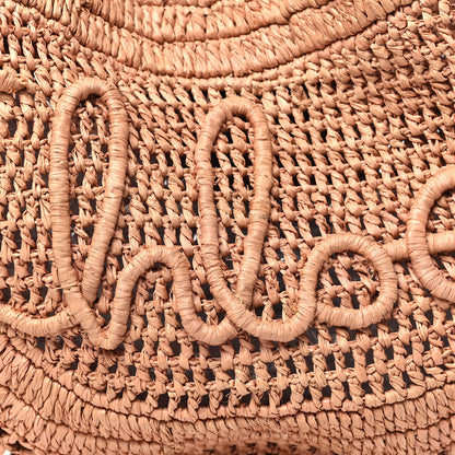 Chloe Raffia Calfskin Summer Banana Hobo Summery Beige 7 of 9