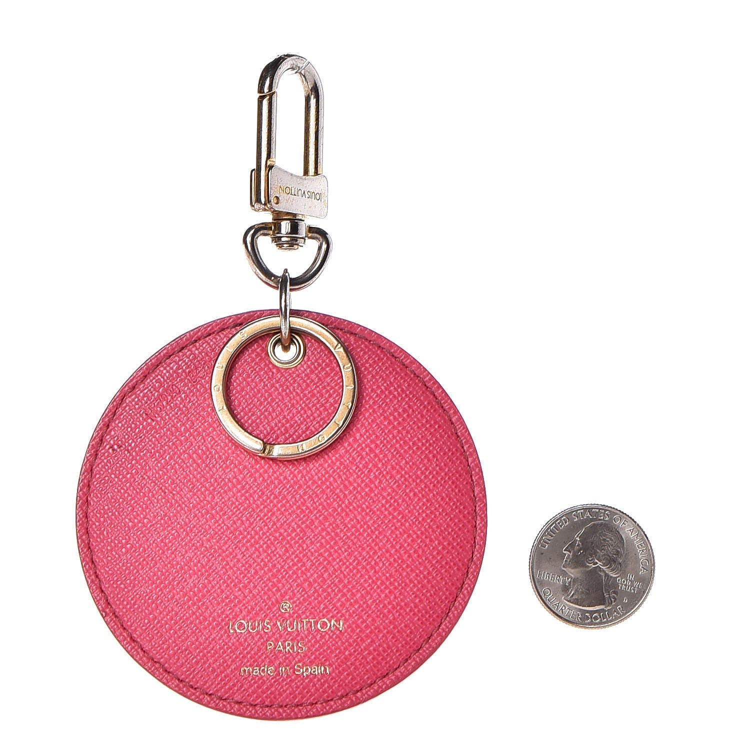 Louis Vuitton Monogram Illustre V Bag Charm Key Ring Grenade 2 of 6