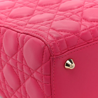 Christian Dior Lambskin Cannage Large Lady Dior Pink 12 of 15