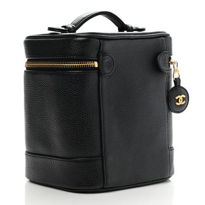 Chanel Caviar Vanity Cosmetic Case Black 3 of 14