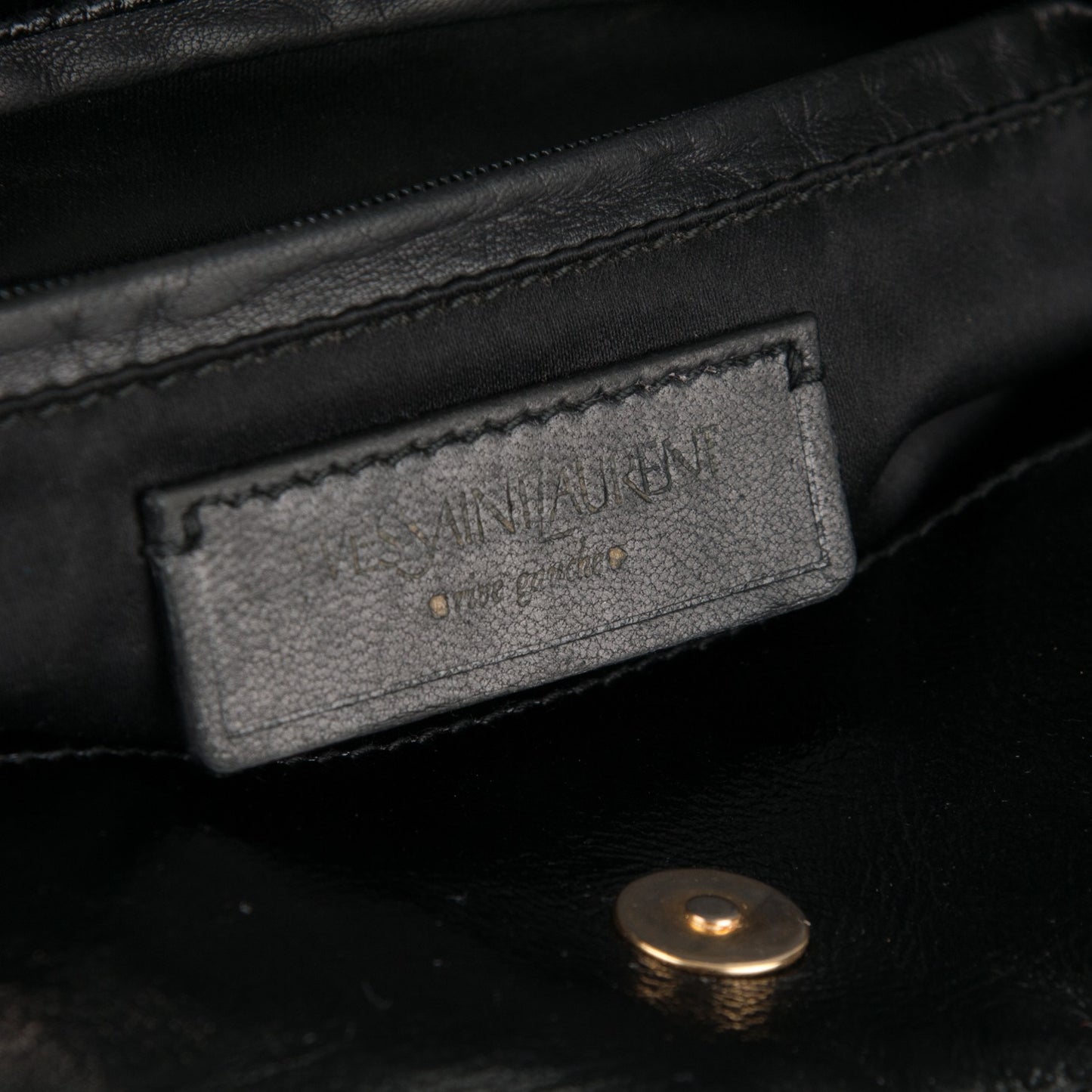 Patent Crocodile Embossed Tribute Tote Black