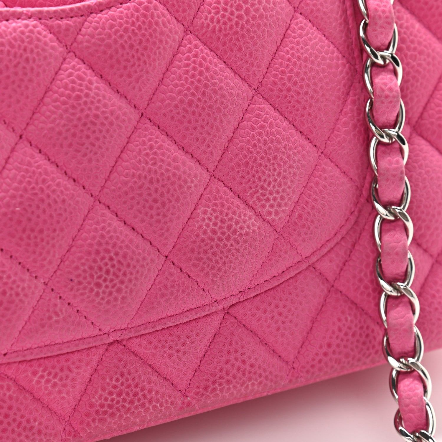 Chanel Iridescent Caviar Quilted Medium Double Flap Pink 6 of 10