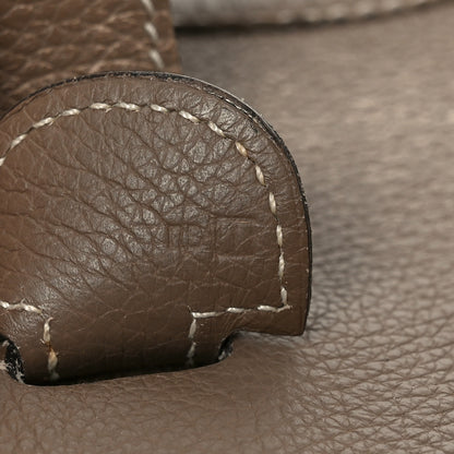 Hermes Taurillon Clemence Evelyne II GM Etoupe 7 of 10