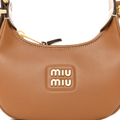 Miu Miu Nappa Mini Hobo Caramel 7 of 10