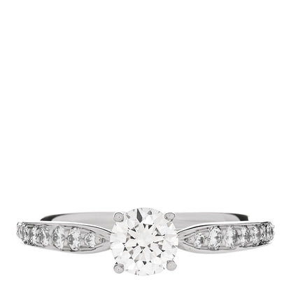 Tiffany Platinum Diamond .47ct Round Brilliant Harmony Engagement Ring 51 5.75 1 of 7